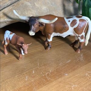 Schleich bull and calf